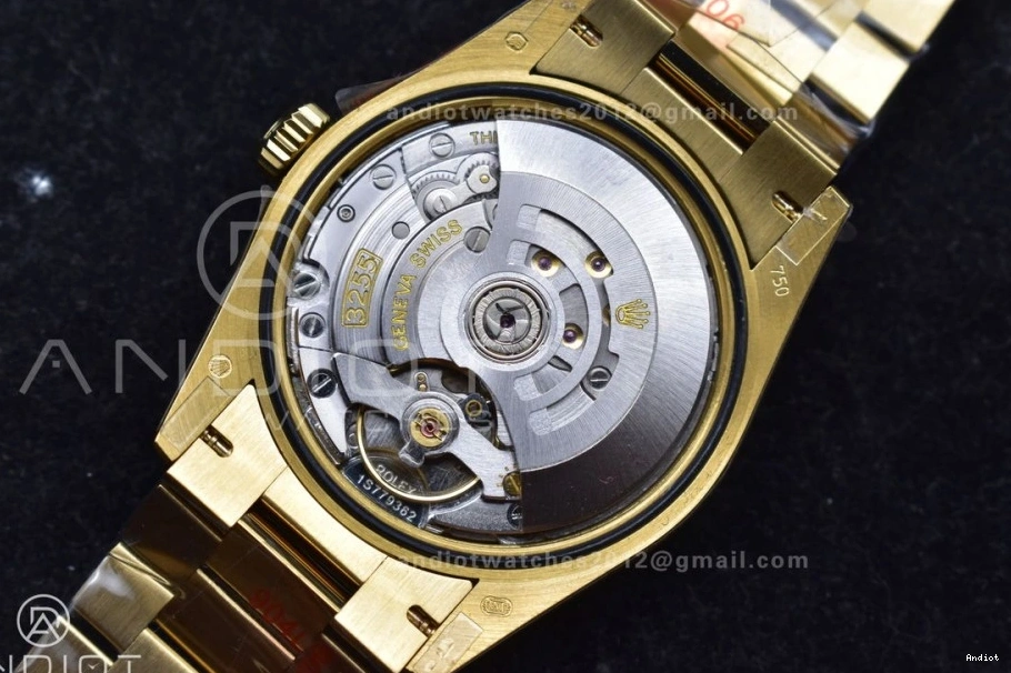 Edition Steel 36 Dial DayDate Roman Weight) with Bracelet Markers YG Best V5 President Silver vr3255 (Gain on QF 904L 0521